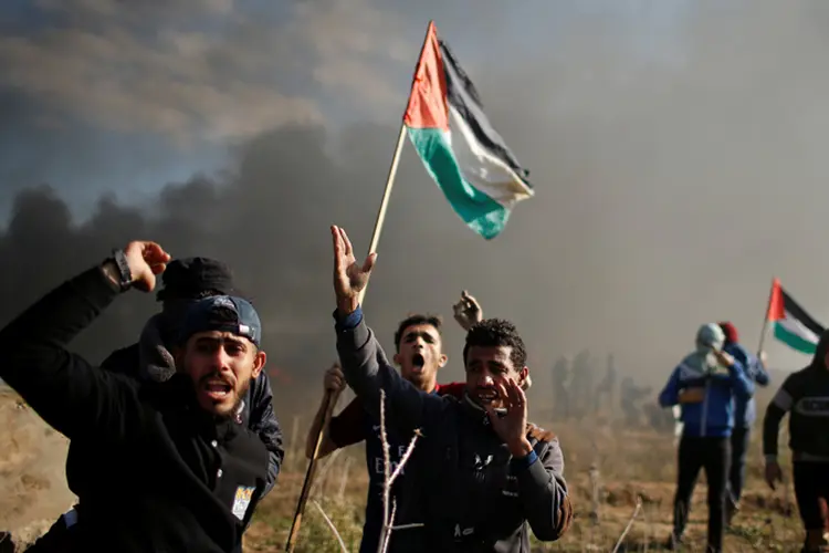 Gaza: "O Exército responsabiliza o Hamas por estas ações agressivas que se originam na Faixa de Gaza" (Mohammed Salem/Reuters)