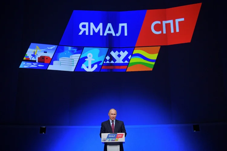 Vladimir Putin: projeto é um impulso para a incipiente rota marítima do Ártico (Sputnik/Alexei Druzhinin/Kremlin/Reuters)
