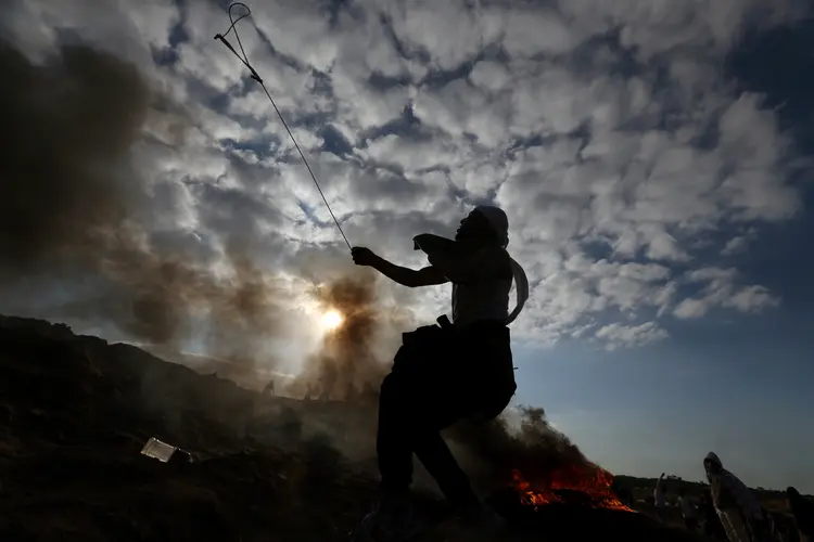 Gaza: "Não foram relatados feridos", disse o exército (Ibraheem Abu Mustafa/Reuters)