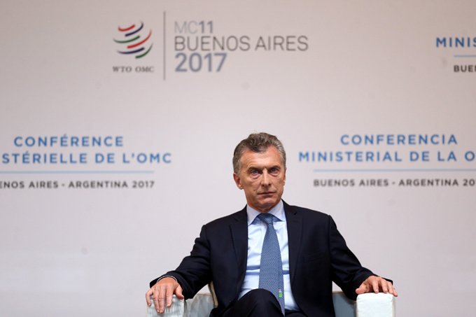 Macri defende sistema multilateral de comércio em reunião da OMC