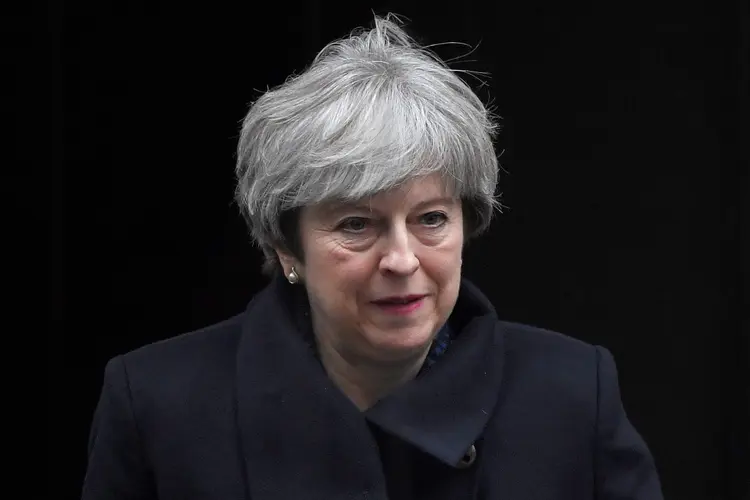 Theresa May: premiê sofreu um revés quando o Parlamento votou a favor de uma emenda que exige uma votação parlamentar futura sobre qualquer acordo final para o Brexit (Toby Melville/Reuters)