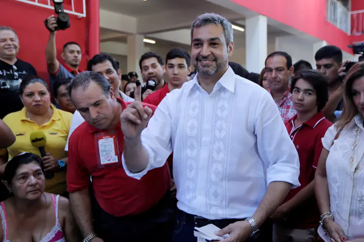 Mario Abdo Benítez: senador será o candidato da situação nas eleições paraguaias (Mario Valdez/Reuters)