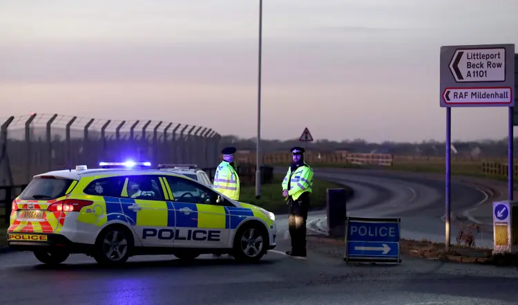Polícia britânica: a base esteve envolvida em um complô terrorista frustrado em 2015 (Chris Radburn/Reuters)