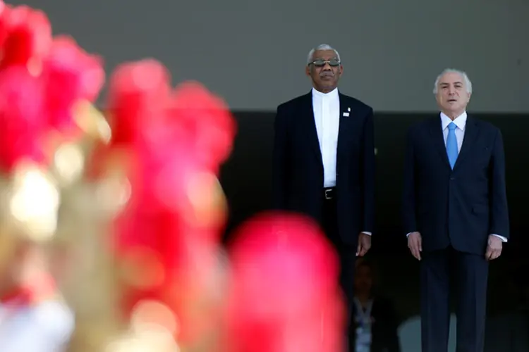 Michel Temer: após a reunião com o presidente da Guiana, Temer irá para o Palácio do Itamaraty, onde participará da LI Cúpula de Chefes de Estado do Mercosul (Adriano Machado/Reuters)