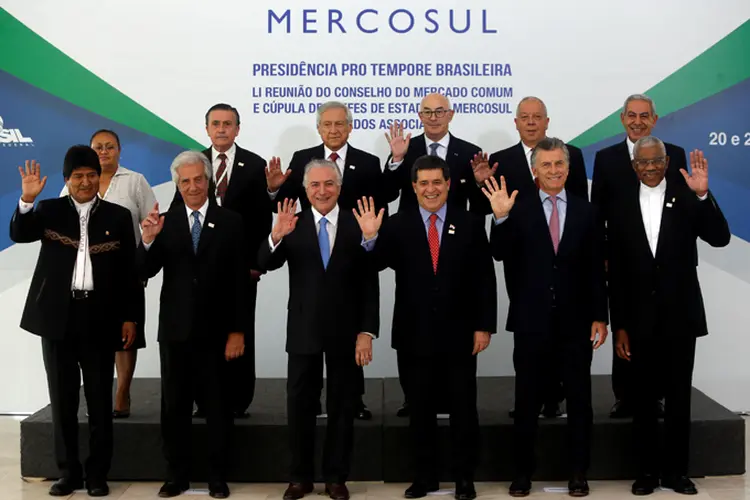 Mercosul: acordo de compras governamentais aconteceu durante o almoço de encerramento da cúpula (Adriano Machado/Reuters)