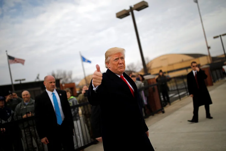 Trump: "Gostaria de ver os democratas apoiando a reforma da imigração" (Carlos Barria/Reuters)