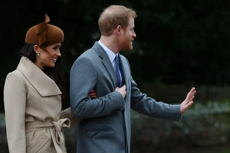 Harry e Meghan: Harry revelou que nos Natais da família real "sempre há um elemento familiar e também há o elemento do trabalho" (REUTERS/Hannah McKay/Reuters)
