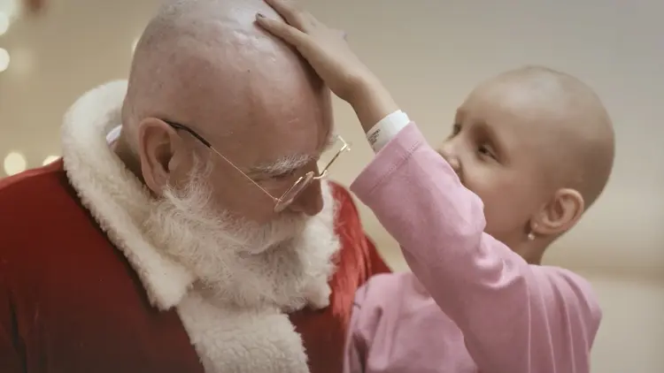 Comercial de Natal da Canon: Papai Noel careca (Canon/Divulgação)