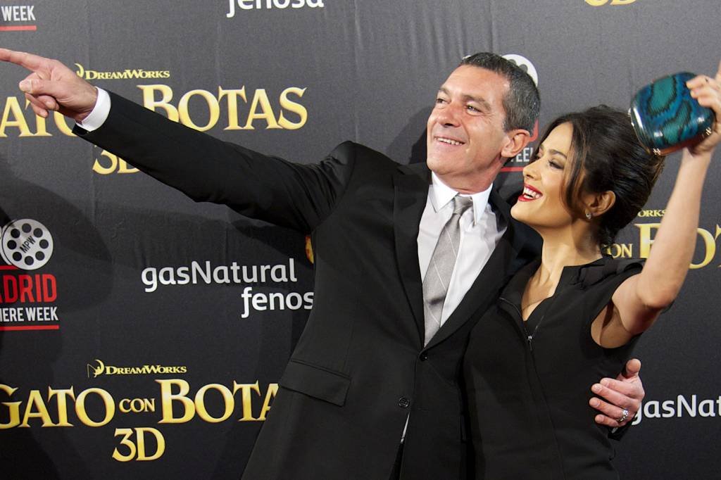 Antonio Banderas apoia Salma Hayek em acusações contra Weinstein