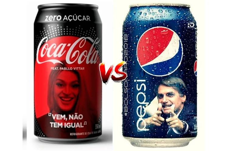 Falsa montagem traz Bolsonaro em rótulo da Pepsi (Reprodução/Reprodução)