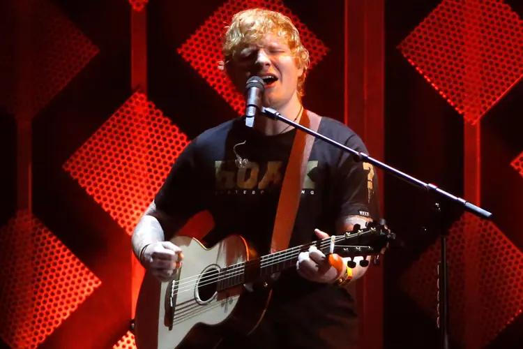 O cantor Ed Sheeran: concorrendo em quatro categorias (Mario Anzuoni/Reuters)