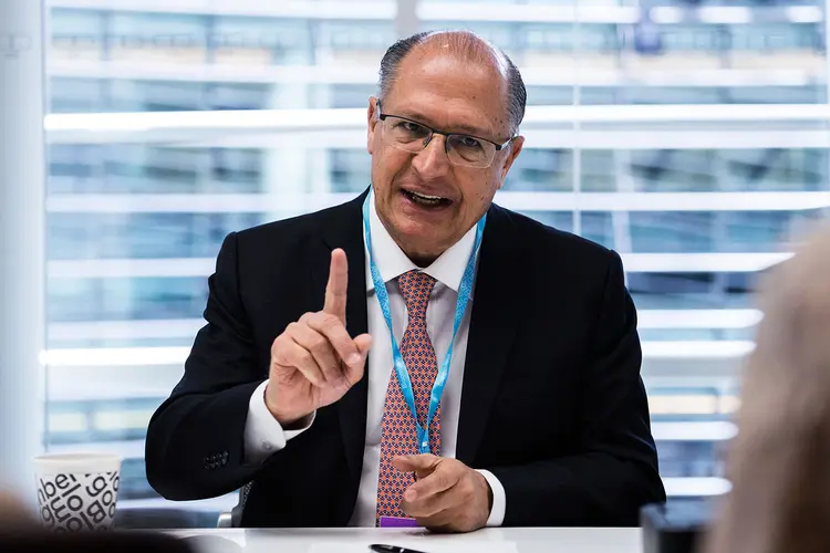 Geraldo Alckmin: "não pode uma instituição financeira vincular liberação de financiamento a órgão público à votação de parlamentares. É um retrocesso" (Misha Friedman/Bloomberg)