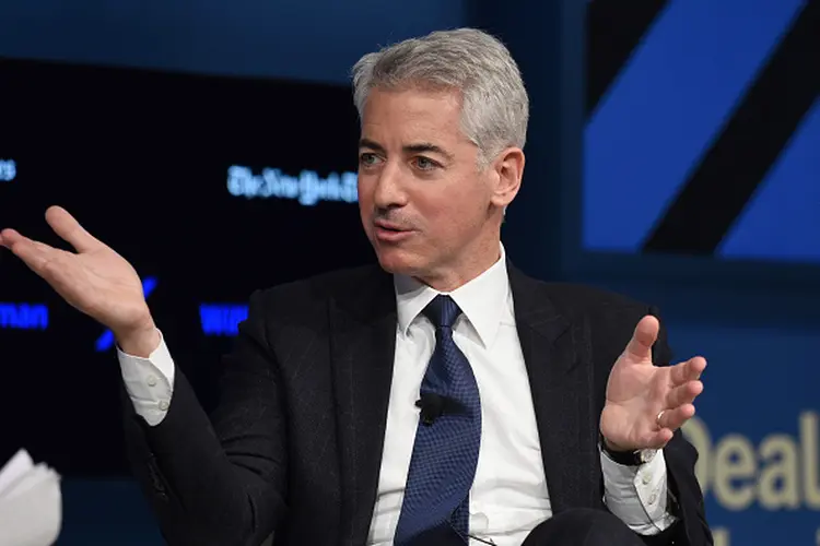 BILL ACKMAN EM EVENTO NOS EUA: em novembro, um relatório de sua empresa, a Pershing Square, mostrou que ela perdeu 1,6 bilhão de dólares em apenas cinco meses (Bryan Bedder/Getty Images)