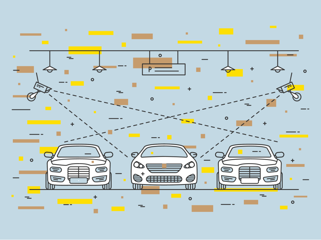 Além da análise das placas de carros de estacionamentos, os sistemas inteligentes identificam objetos abandonados em ambientes de alta circulação e brigas em multidões (AleksOrel/Getty Images)