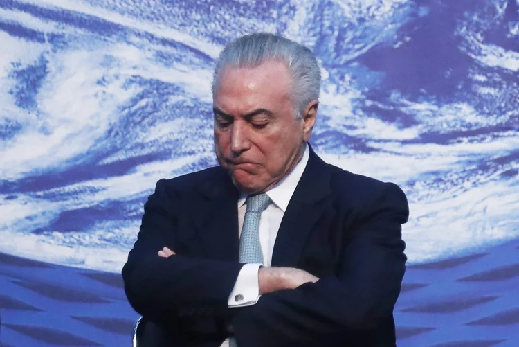 Michel Temer: Presidente distribuiu elogios ao pré-candidato Geraldo Alckmin (Mario Tama/Getty Images/Getty Images)