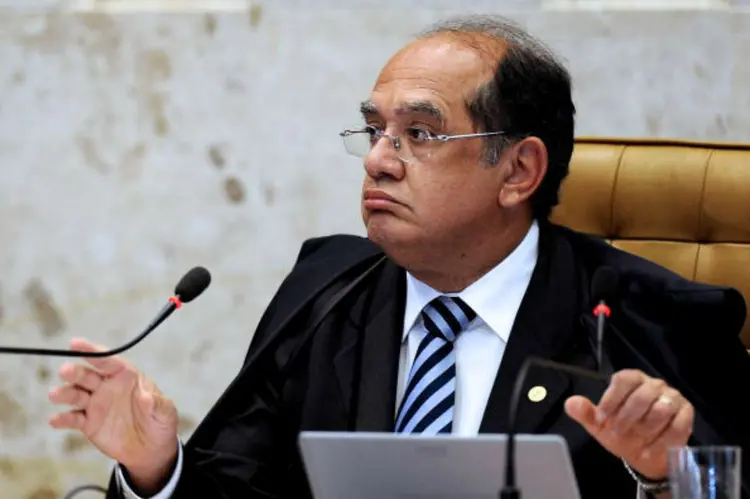 Gilmar Mendes: o ministro pediu para que o Corregedor Nacional de Justiça e à PF que "tomem providências" (Evaristo Sá/Getty Images)
