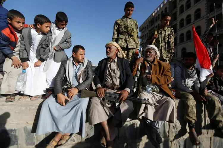 Houthis: Arábia Saudita lidera desde 2015 a coalizão que realiza ataques contra rebeldes em apoio ao governo do presidente reconhecido internacionalmente do Iêmen (Khaled Abdullah/Reuters)