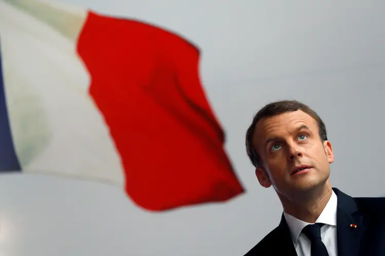 Emmanuel Macron: encontro com Obama foi em Paris (Philippe Wojazer/Reuters)