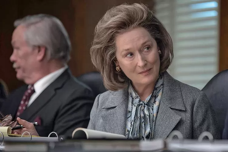 Meryl Streep interpreta a editora do Washington Post, Katharine Graham: na linha de frente da batalha (20th Century Fox/Divulgação)
