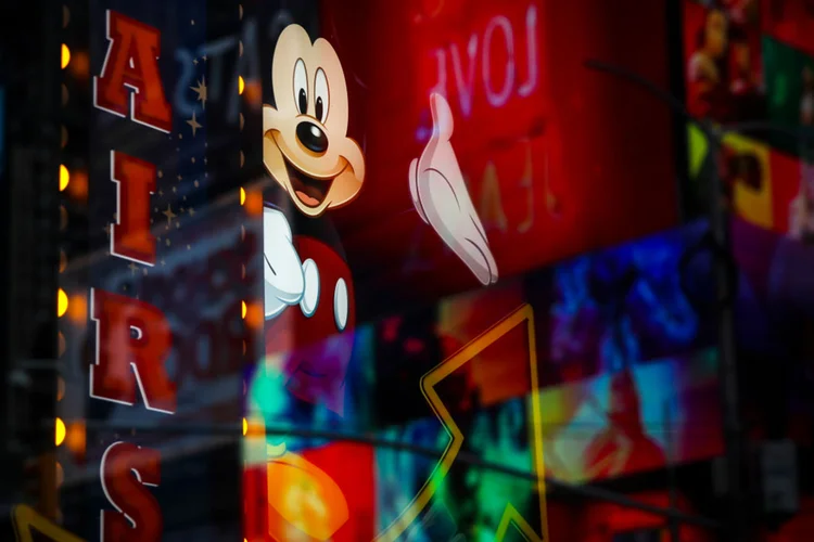 Disney: a receita registrou avanço menor, de 4%, ao passar de US$ 14,78 bilhões no primeiro trimestre fiscal (Drew Angerer/Getty Images)