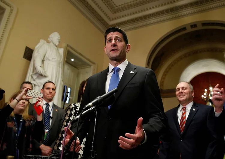 Paul Ryan: "Eu estou em discordância com esta ação e preocupado com as consequências irracionais" (Joshua Roberts/Reuters)