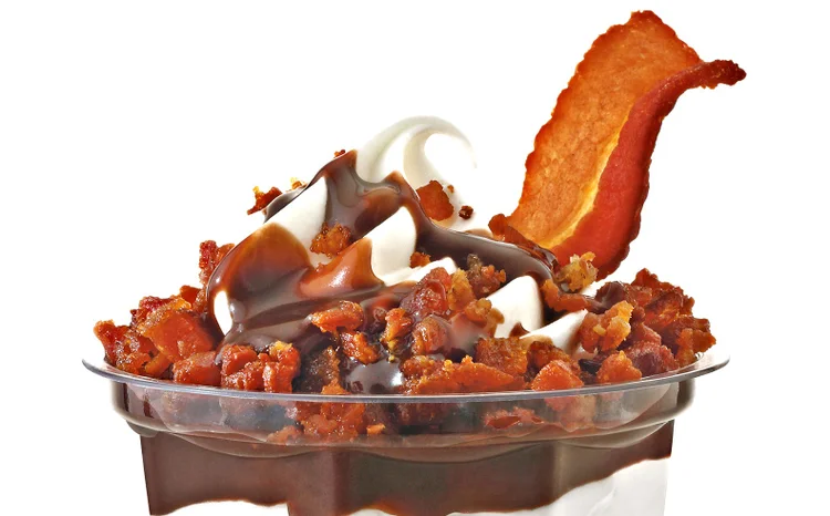 Sundae de bacon: lançamento do Burger King no Brasil (Burger King/Divulgação)