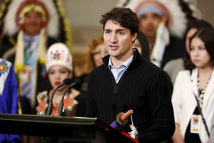 Trudeau: China é o segundo maior parceiro comercial do Canadá, com as trocas entre os dois países chegando a 42,1 bilhões de dólares no ano passado (David Stobbe/Reuters)