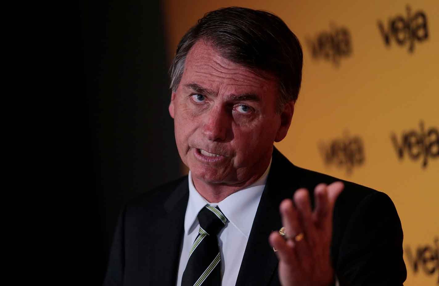 Bolsonaro diz que, se eleito, vai retirar embaixada da Palestina do Brasil