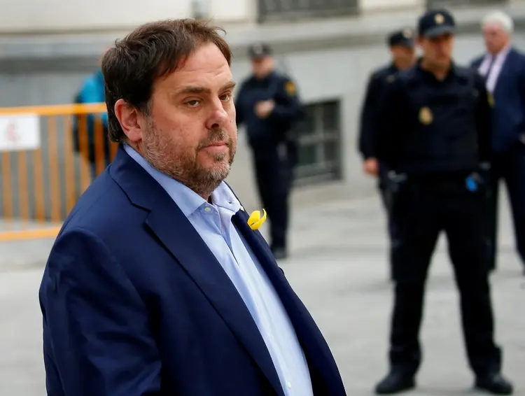 ORIOL JUNQUERAS: Representante da Esquerda Republicana Catalã pode assumir o comando da região espanhola, caso consiga sair da prisão; ele é acusado de rebelião contra as autoridades / Javier Barbancho/Reuters (Javier Barbancho/Reuters)