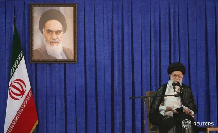 Ali Khamenei, líder do Irã: ONU pediu que o país respeite o direito dos manifestantes de liberdade de expressão (TIMA via REUTERS/Reuters)