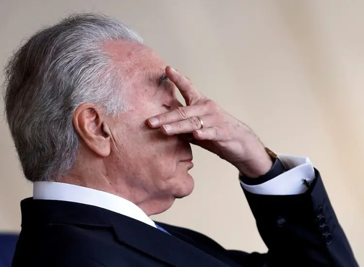 Michel Temer: presidente disse em artigo que resistirá, após a prisão de pessoas próximas (Adriano Machado/Reuters)