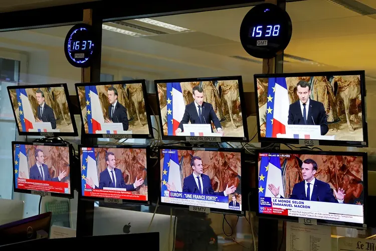 MACRON: presidente francês anuncia lei contra fake news  (Charles Platiau/Reuters)