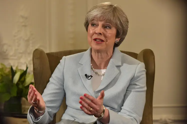 Theresa May foi inflexível: "Estamos deixando a UE", disse a primeira-ministra (Jeff Overs/Reuters)