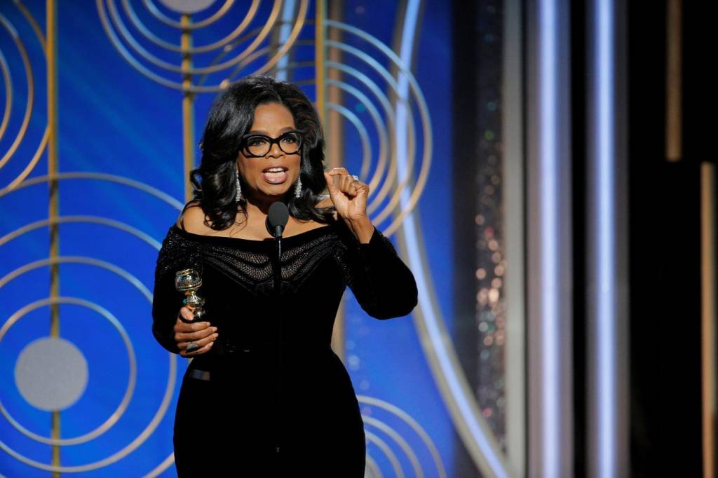 Oprah faz forte discurso contra o abuso sexual no Globo de Ouro