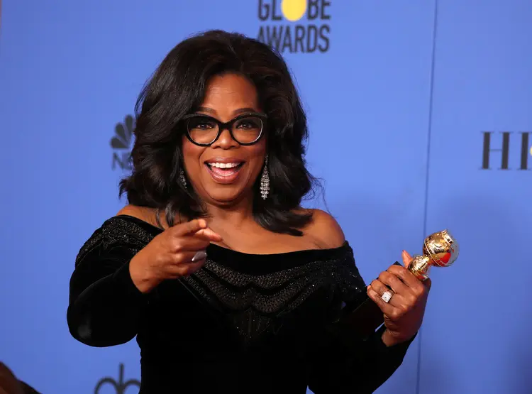Oprah Winfrey: "Um novo dia surge no horizonte", assegurou Oprah em seu discurso no domingo (Lucy Nicholson/Reuters)