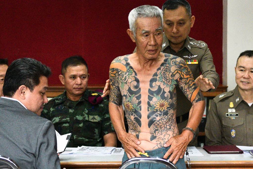 Chefe de Yakuza identificado por tatuagens é preso na Tailândia
