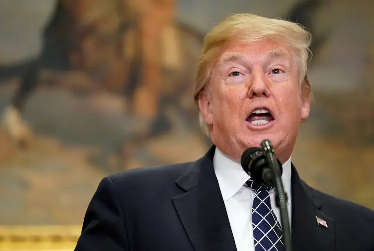 Trump: senadores devem anunciar hoje um projeto de lei de imigração que não inclui financiamento para um muro na fronteira (Joshua Roberts/Reuters)