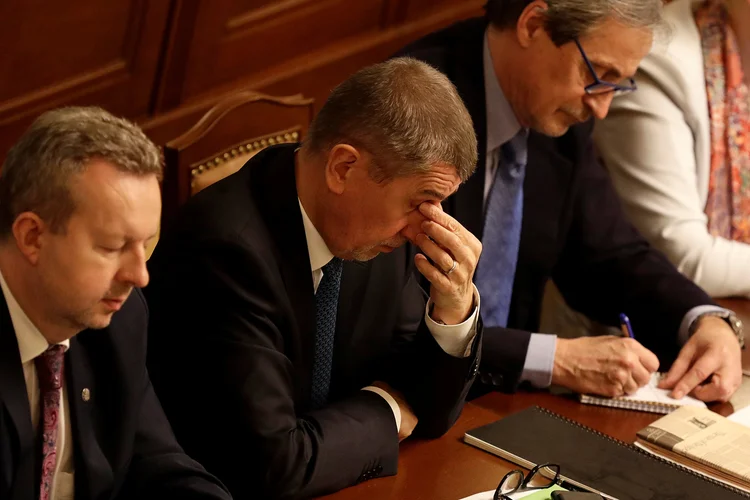 Andrej Babis: premiê tcheco não obteve nesta o voto de confiança na Câmara Baixa do Parlamento (David W Cerny/Reuters)