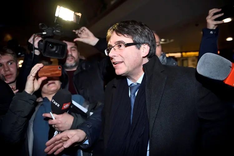 O ex-líder catalão vai para a Bélgica no próximo sábado (Tariq Mikkel Khan/Scanpix Denmark/Reuters)
