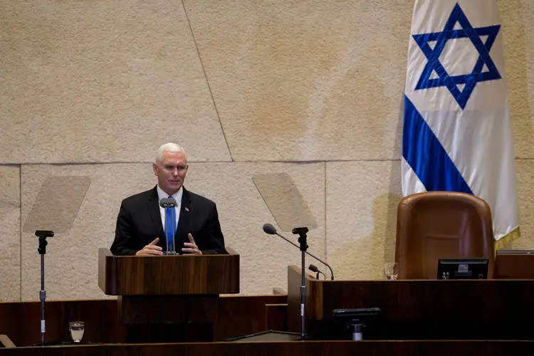 Mike Pence, sobre Jerusalém: Trump corrigiu "uma injustiça que já ocorre há 70 anos" (Ariel Schalit/Reuters)