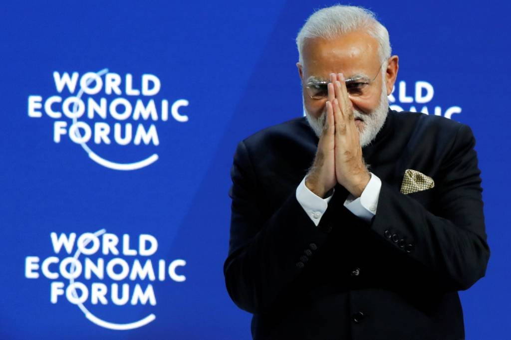 Narendra Modi: "necessitamos de reformas nas grandes instituições do mundo, conectadas com a política, a economia e a segurança" (Denis Balibouse/Reuters)