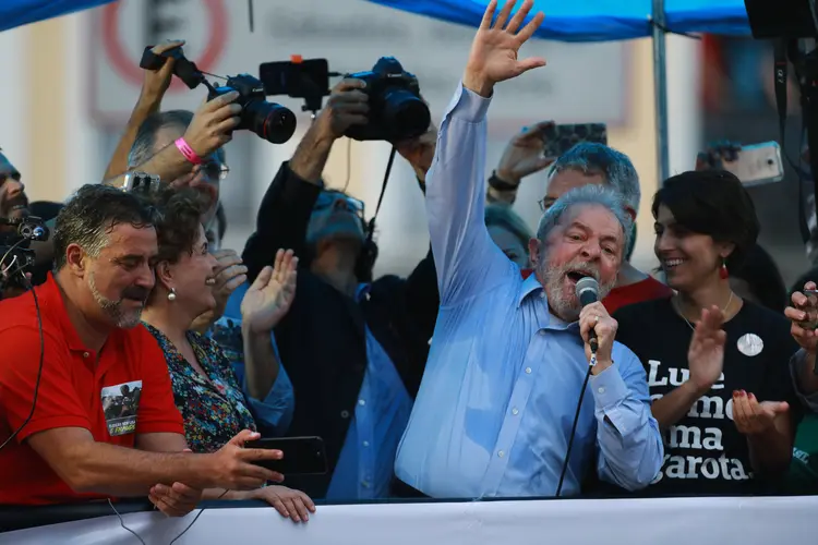 Lula: o ex-presidente foi condenado pelo juiz de primeira instância Sérgio Moro por corrupção e lavagem de dinheiro (Diego Vara/Reuters)