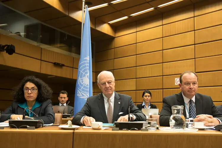 Staffan de Mistura, mediador da ONU para a guerra na Síria (Alex Halada/Reuters)