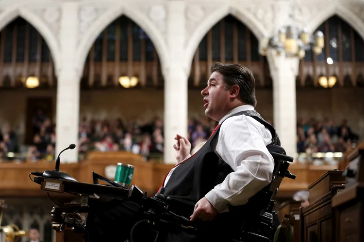 Kent Hehr: primeiro-ministro canadense, Justin Trudeau, disse em um comunicado que aceitou a renúncia de Hehr (Chris Wattie/Reuters)