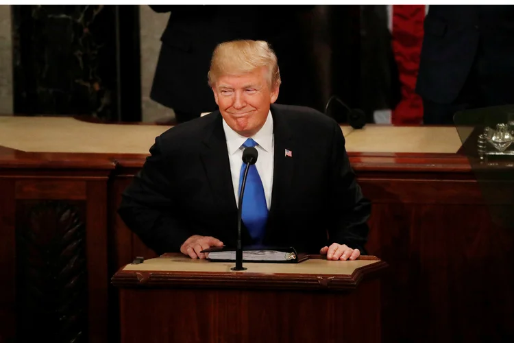 Trump: propostas constam em um rascunho do projeto de orçamento e serão detalhadas hoje (Leah Millis/Reuters)
