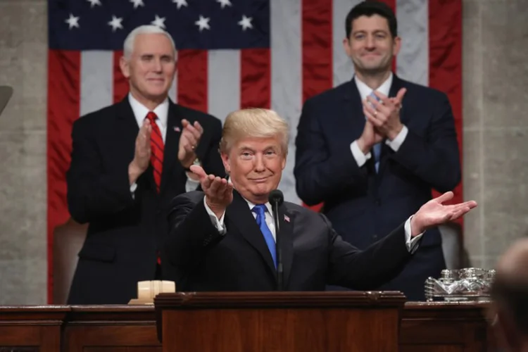 Trump: fala do presidente vem no mesmo momento em que Washington renegocia o acordo de livre comércio com a Coreia do Sul e o Nafta (Win McNamee/Reuters)