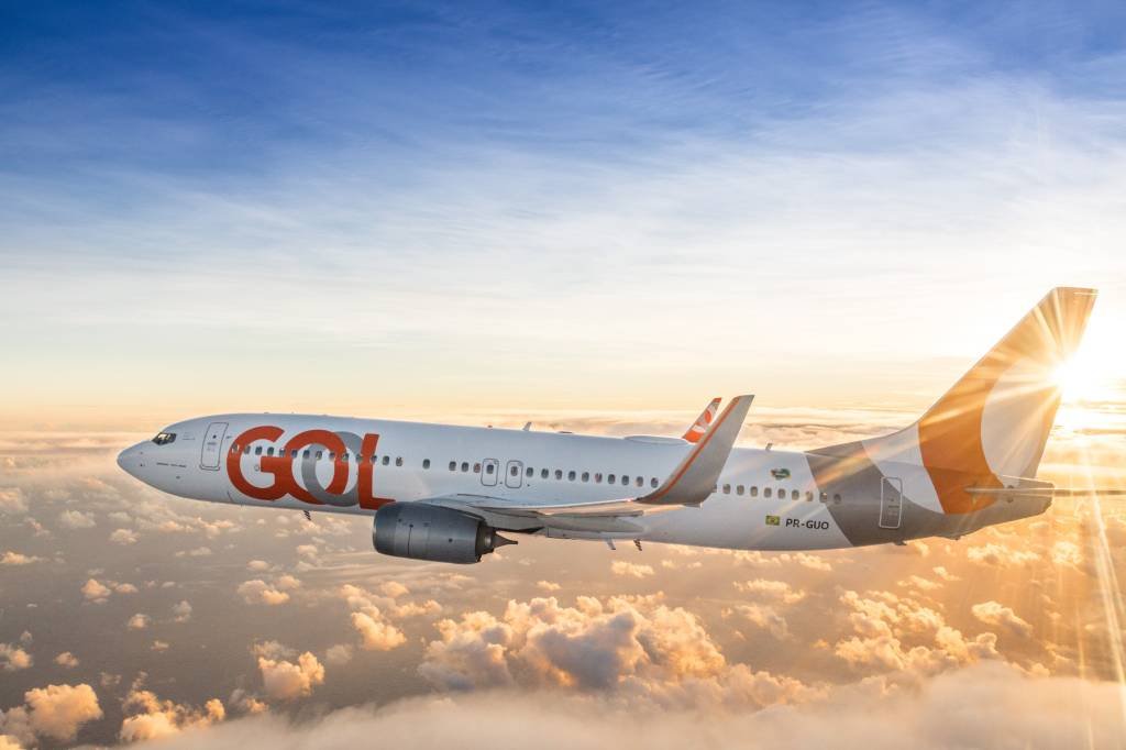 Avião Boeing da Gol: companhia tem a maior frota do 737-MAX entre as brasileiras (GOL/Divulgação)