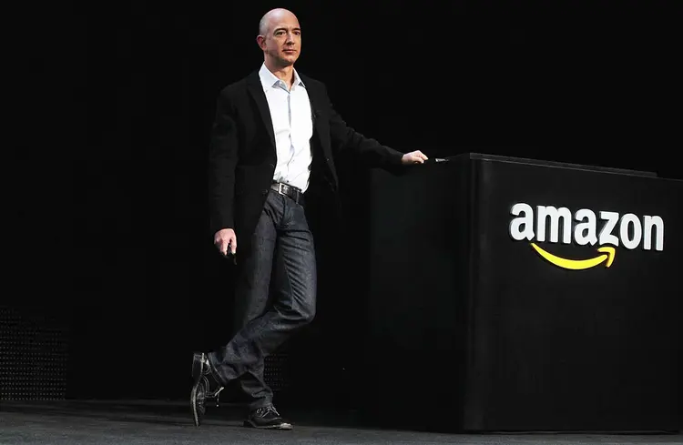 JEFF BEZOS: fundador da Amazon tornou-se em 2017 a pessoa mais rica do mundo (Spencer Platt/Getty Images)