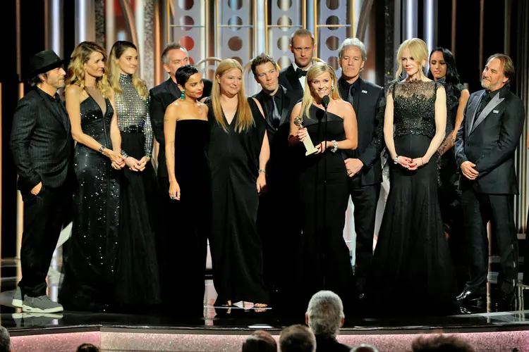 Atrizes vestem preto no Globo de Ouro: contra o assédio no ambiente de trabalho (Paul Drinkwater/Courtesy of NBC/Handout/Reuters)