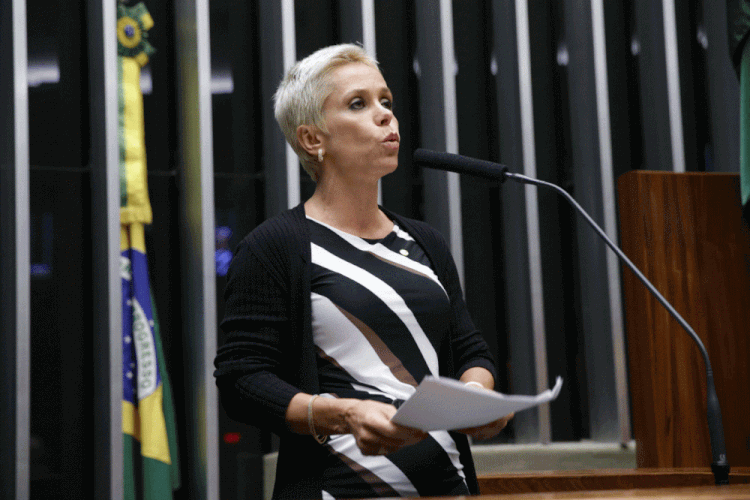 Cristiane, a servidores: "se eu perder a eleição de deputada federal, no dia seguinte, eu perco a Secretaria. No outro dia, vocês perdem o emprego" (Ananda Borgea/Divulgação)